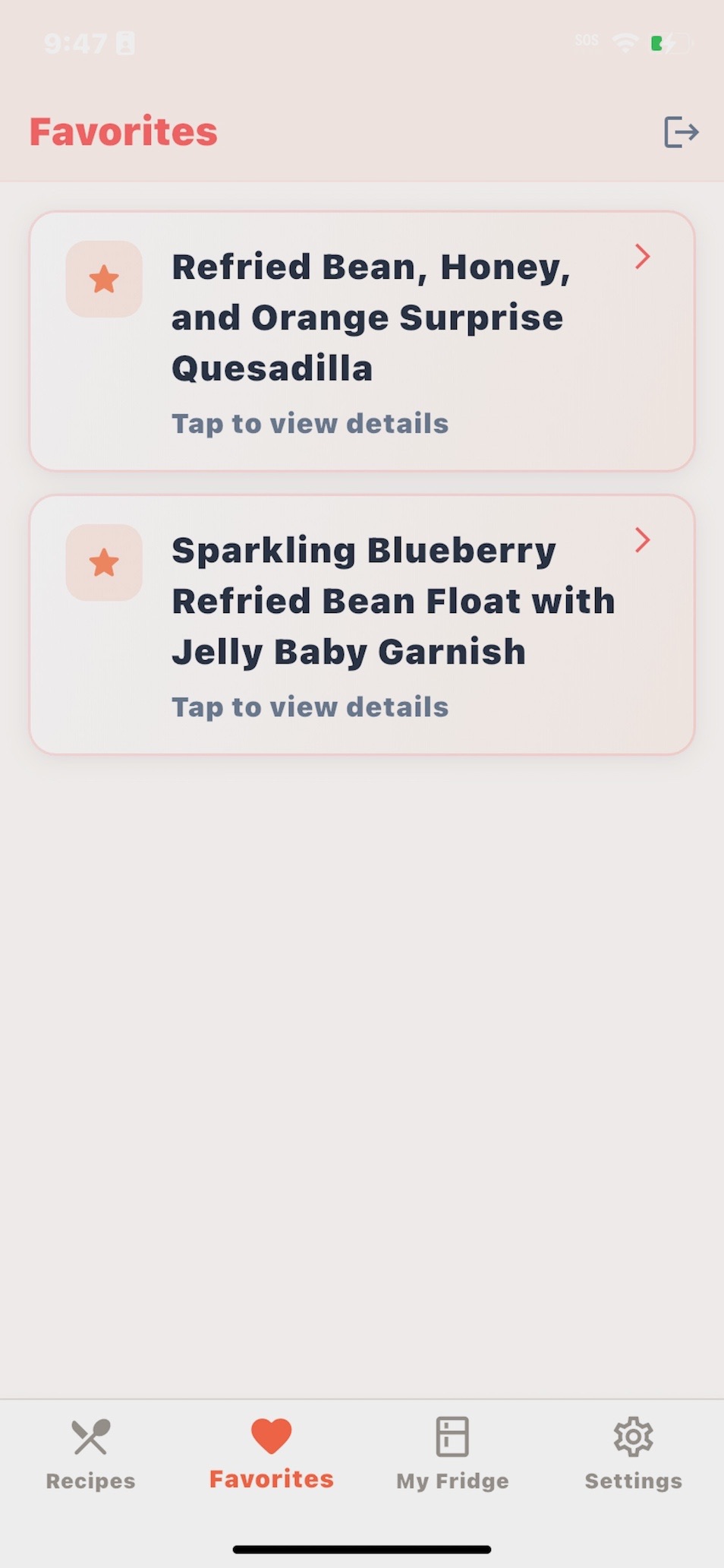 Save your favorite recipes.